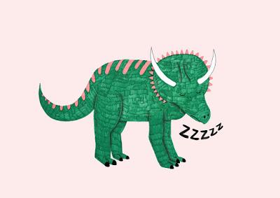 Los dinosaurios a rotulador de Matilde Horta