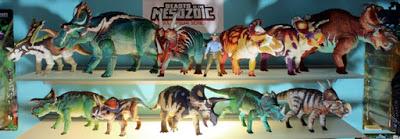 Las figuras ceratopsianas de Beasts of the Mesozoic