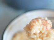 Arroz cremoso arzua ulloa, gambones puerros