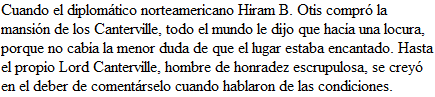 El fantasma de Canterville y otros cuentos, de Oscar Wilde