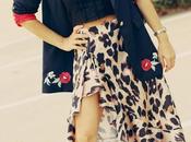 Falda print leopardo