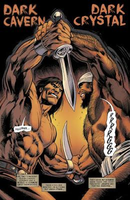 Entran Conan, Quill y Hal en un bar...