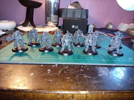 Mis Hijos de Horus: Primeras escuadras montadas