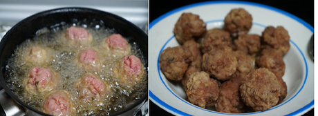 Receta de albóndigas en salsa con champiñones