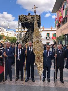 REPRESENTACIÓN DE NUESTRA HERMANDAD EN LA PROCESIÓN DE NUESTRA SEÑORA DE LA SOLEDAD