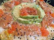 Tortilla vaga salmón aguacate