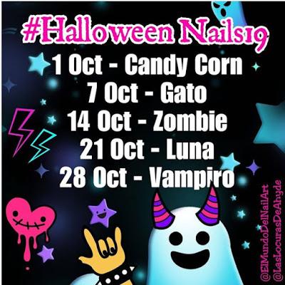 Reto #HalloweenNails19: Gato Reto #HalloweenNails19: Gato