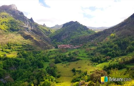 Panorámica del Valle de Cucayo y la Hostería Cucayo, Valle de Liébana