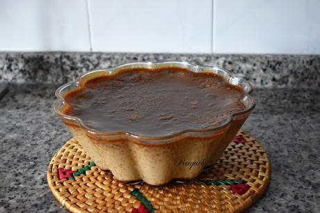 Flan de café al baño maría en horno