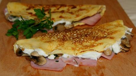 Omelette de Jamon y Champiñones