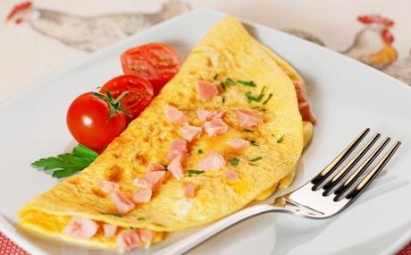 Omelette de jamon y queso