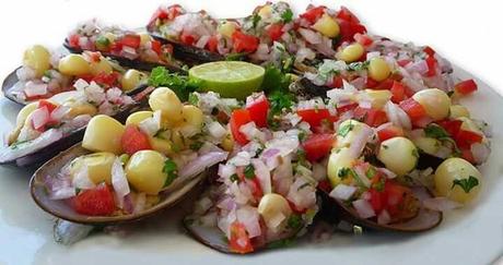 Receta de Choritos a la Chalaca Receta de Choritos a la Chalaca