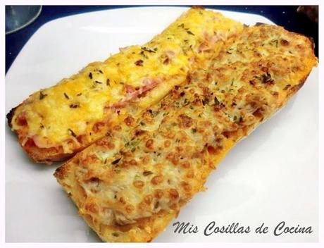 BAGUETTE RELLENA DE PAVO, SETAS AL AJILLO Y PUERRO CARAMELIZADO