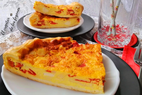 QUICHE DE PAVO, QUESITOS Y PIQUILLOS