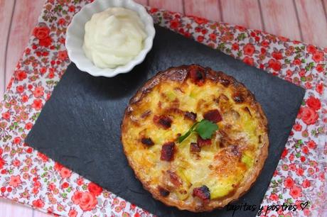 QUICHE DE PAVO, QUESITOS Y PIQUILLOS