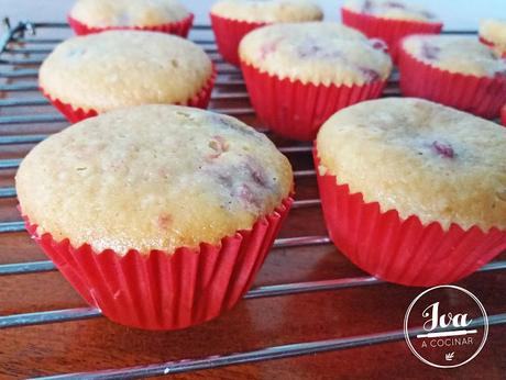 Muffins de frutilla Muffins de frutilla