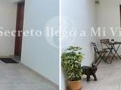 Antes después entrada casa