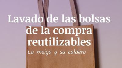 Lavado de las bolsas de la compra reutilizables