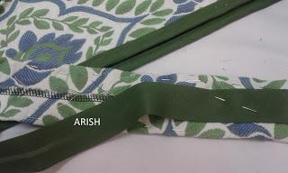 preparando las asas arish