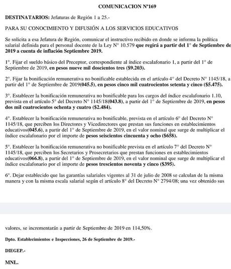 Acá está el comunicado comos e aboranrá la claúsula gatillo en la Provincia de Buenos Aires