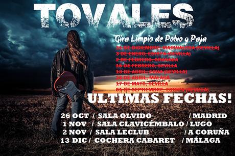 TOVALES: Nuevos conciertos presentando álbum 
