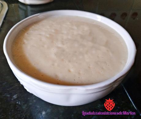 Flan  de Chirimoya con  Galleta de Chocolate