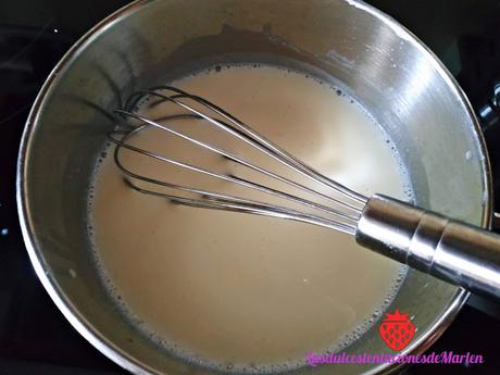 Flan  de Chirimoya con  Galleta de Chocolate