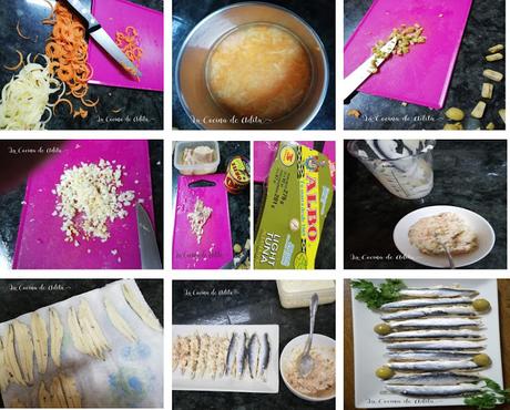 Boquerones en vinagre rellenos