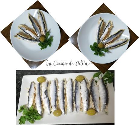 Boquerones en vinagre rellenos