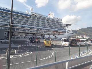 El impresionante Crucero  Transatlántico Crown Princess llegó de nuevo a Getxo