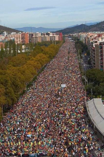 Reacción de los catalanes frente a la sentencia del “procés”.