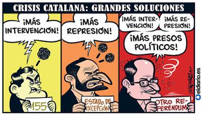 Reacción de los catalanes frente a la sentencia del “procés”.