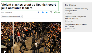 Lo que dice la prensa internacional sobre la sentencia del 'procés' y las protestas.