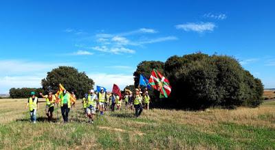 Los pensionistas que avanzan hacia Madrid.
