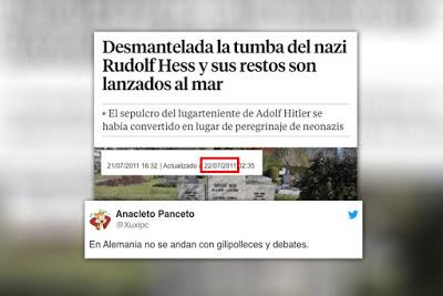 Franco, exhumado del Valle de los Caídos, y se levanta Más País.