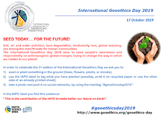 Celebra con nosotros el día internacional de la Geoética