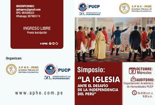 Simposio: Iglesia ante desafío Independencia Perú