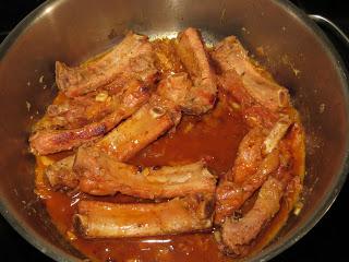 COSTILLAS EN SALSA DE NARANJA
