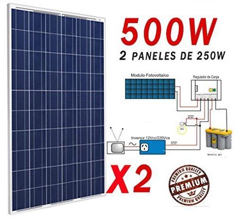 Todo lo que necesitas saber para montar placas solares en casa Placa solar 500w panel solar Fotovoltaico Polycrystalline