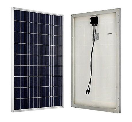 ECO-WORTHY 100W 12V policristal de panel solar célula solar ideal para cargar de 12 volt de baterías