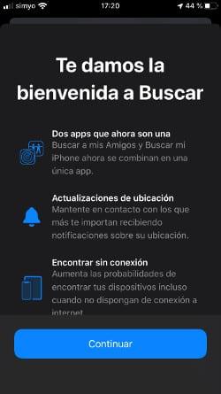 rastrear iPhone con find my