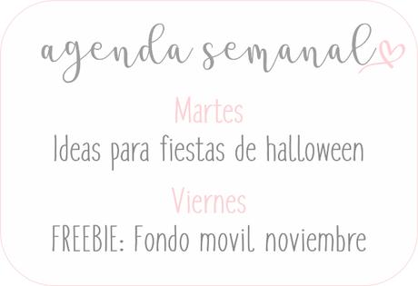 Agenda Semanal 21/10 - 27/10
