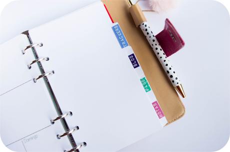 DIY: Separadores para filofax o agenda de anillas