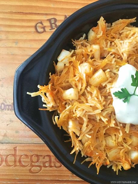 Fideuá de sepia Fideuá de sepia