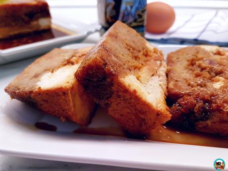 Puding de requesón y manzana