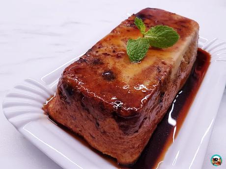 Puding de requesón y manzana