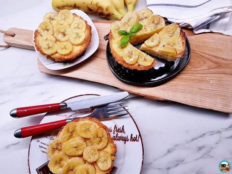 Tartaletas de galleta y plátanos