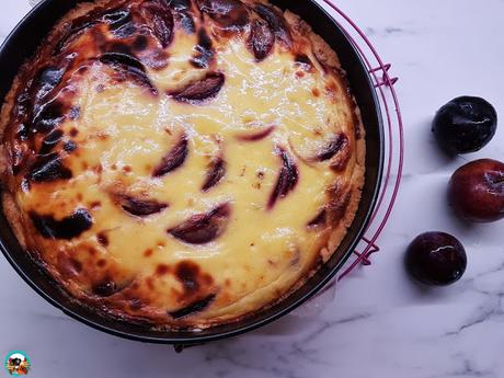 Tarta de ciruelas con yogur