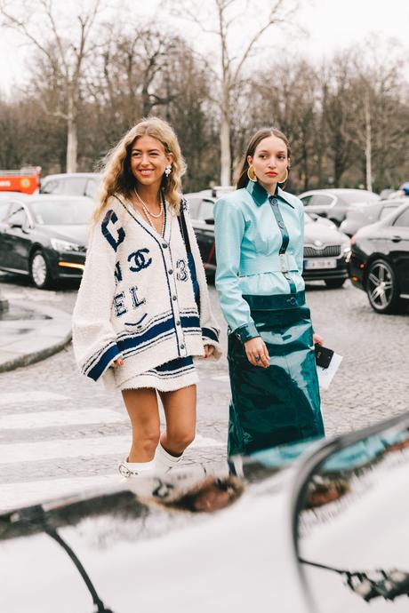 Chanel Street Style Paris Fashion Week Fall Winter by Collage Vintage