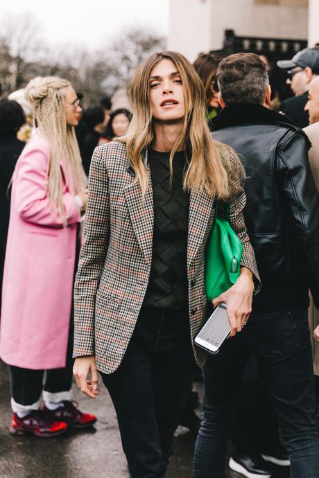 Elisa Sednaoui Paris Fashion Week by Collage Vintage